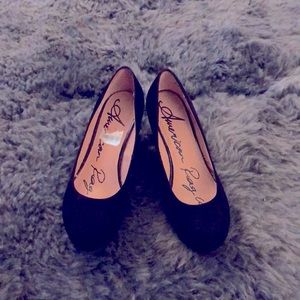 American Rag Black Wedges